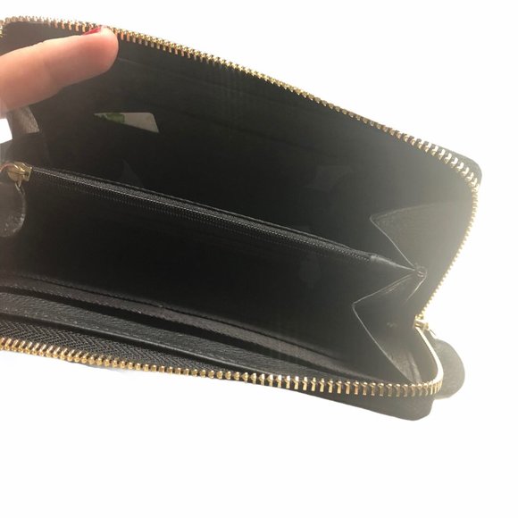 NWT French Connection Vegas Leather Zip Card Purse - Picture 3 of 5